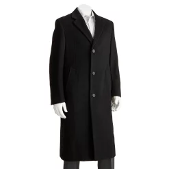 Men's Jean-Paul Germain Classic-Fit Sander 45-in. Wool-Blend Top Coat