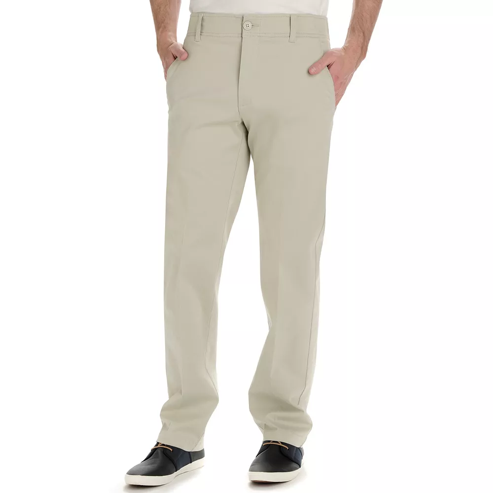 Men's Lee® Performance Series Extreme Comfort Khaki Straight-Fit Flat-Front Pants - Image 7