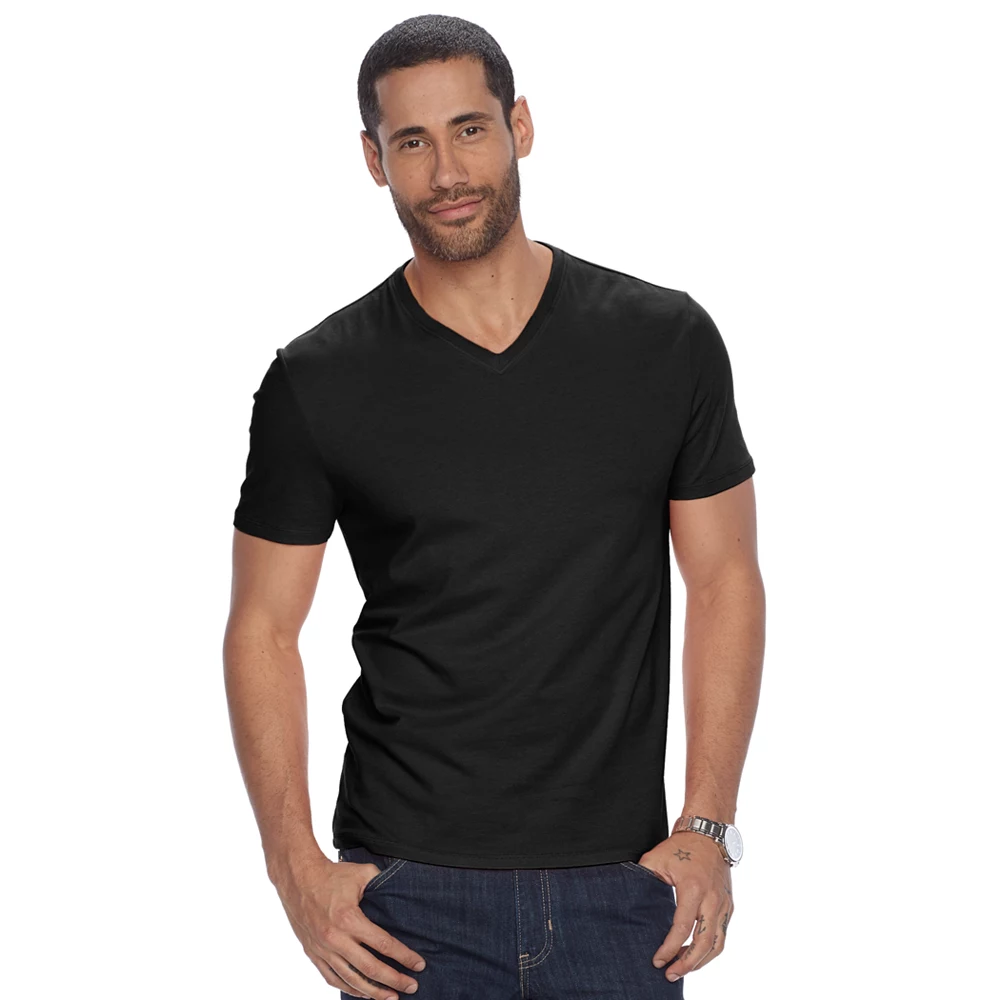 Men's Apt. 9® Solid V-neck Tee - Image 2