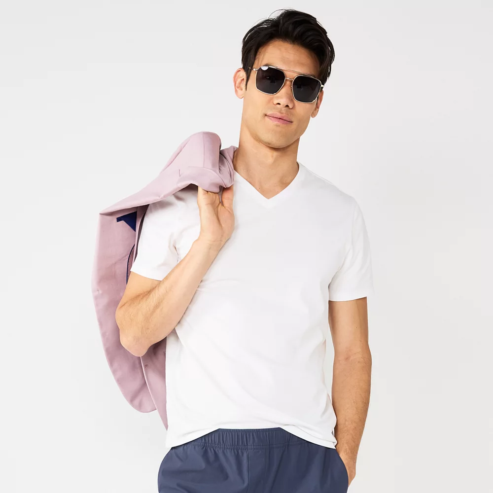 Men's Apt. 9® Solid V-neck Tee - Image 3