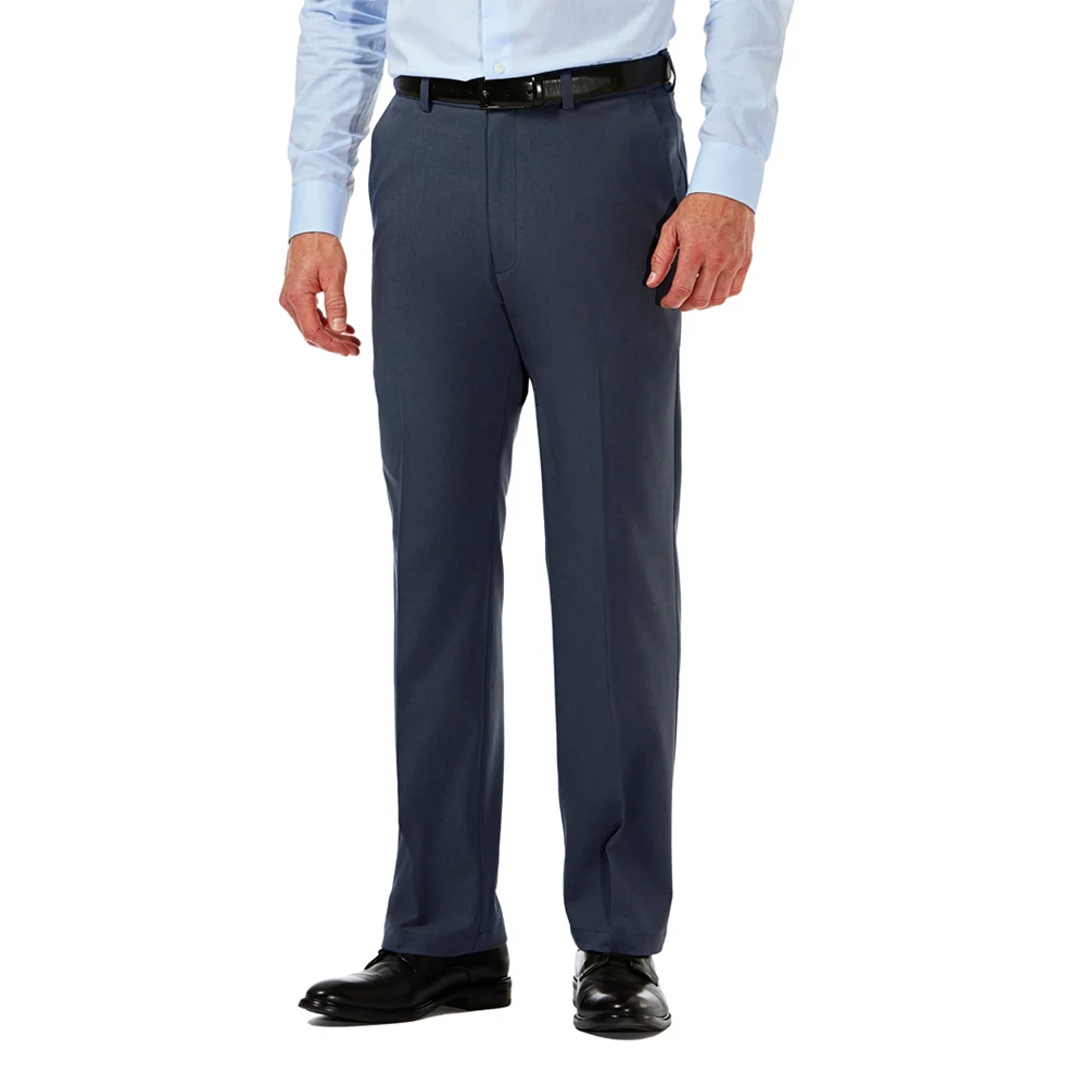 Men's Haggar® Cool 18® PRO Classic-Fit Wrinkle-Free Flat-Front Expandable Waist Pants - Image 7