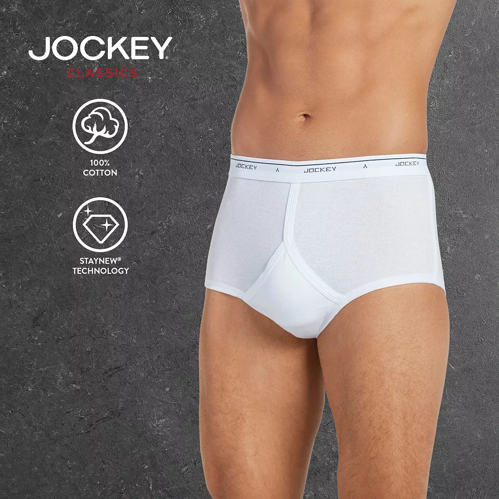 Men's Jockey® 4-pack + 1 Bonus Classic StayNew Full Rise Briefs - Image 8