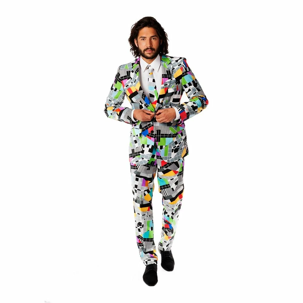 Men's OppoSuits Slim-Fit Novelty Suit & Tie Set - Image 4