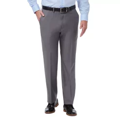 Men’s Haggar® Premium Comfort Expandable-Waist Classic-Fit Stretch Flat-Front Dress Pants