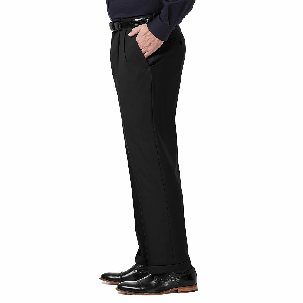 Men’s Haggar® Premium Comfort Expandable-Waist Classic-Fit Stretch Pleated Dress Pants - Image 8