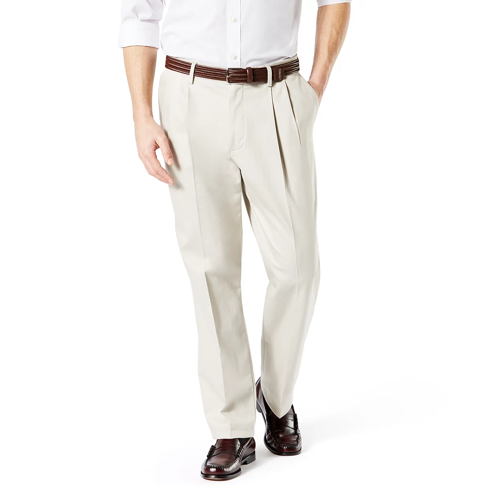 Men's Dockers® Signature Khaki Lux Classic-Fit Stretch Pleated Pants - Image 8
