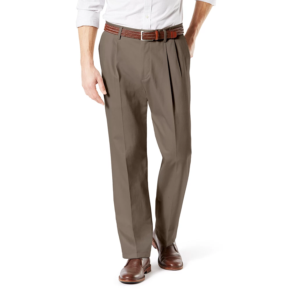 Men's Dockers® Signature Khaki Lux Classic-Fit Stretch Pleated Pants