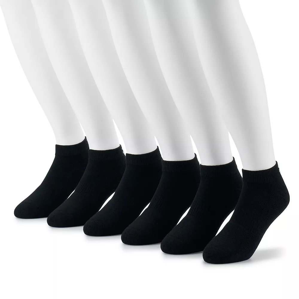 Men's Under Armour 6-pack Training Cotton Performance Low-Cut Socks - Image 2