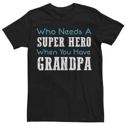 Men's Super Hero Grandpa Graphic Tee