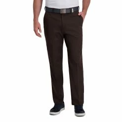 Men's Haggar® Cool Right® Performance Flex Classic-Fit Flat-Front Pants