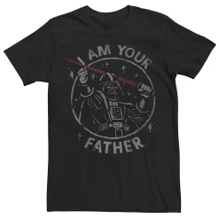 Men's Star Wars Darth Vader "I Am Your Father" Portrait Graphic Tee