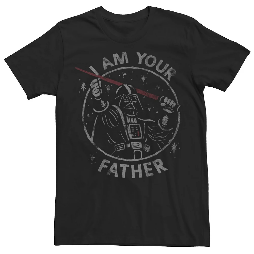 Men's Star Wars Darth Vader "I Am Your Father" Portrait Graphic Tee