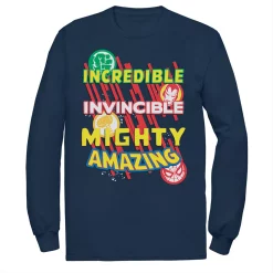 Men's Marvel Avengers Icons Amazing Father's Day Graphic Tee