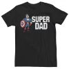 Men's Marvel Father's Day Captain America Super Dad Portrait Tee