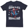 Men's Marvel Spider-Man Season To Be A Heroic Dad Tee