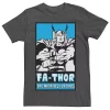 Men's Marvel Thor Mightiest Of Dads Retro Poster Father's Day Tee