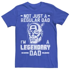 Men's Marvel Captain America Father's Day Regular Tee