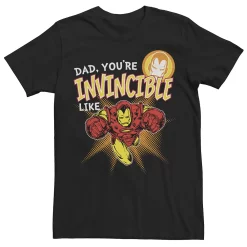 Men's Marvel Iron Man Invincible Dad Father's Day Tee
