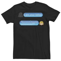 Men's Star Wars Father's Day I Am Your Father Text Message Emoji Tee
