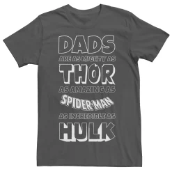 Men's Marvel Avengers Dad Traits Graphic Tee
