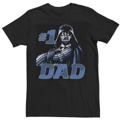 Men's Star Wars Darth Vader Number One Dad Portrait Tee