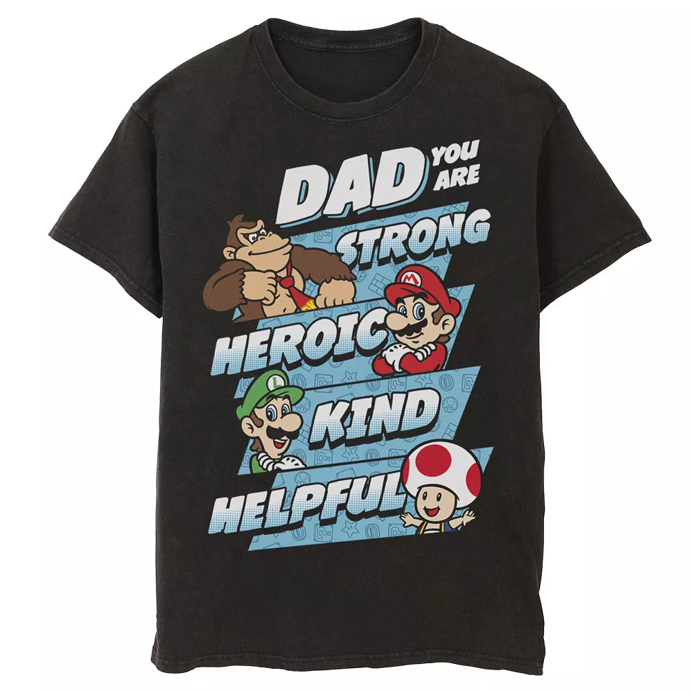 Men's Nintendo Super Mario Dad You Are Tee