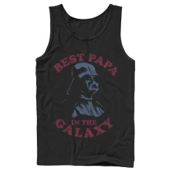 Men's Star Wars Darth Vader Retro Best Papa Tank