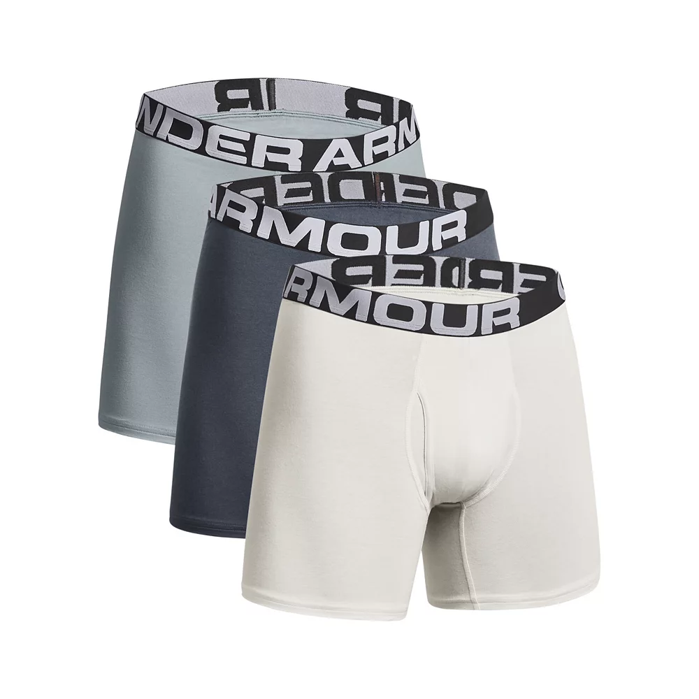 Men's Under Armour 3-pack Charged Cotton® Stretch 6-inch Boxerjock® Boxer Briefs - Image 9