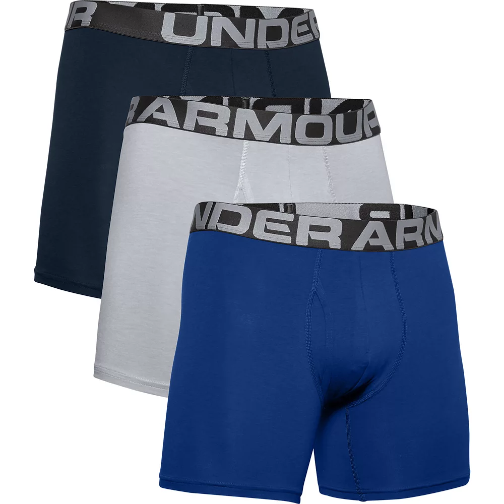 Men's Under Armour 3-pack Charged Cotton® Stretch 6-inch Boxerjock® Boxer Briefs