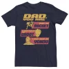 Men's Marvel Guardians Of The Galaxy Rocket Groot Yondu Dad Group Graphic Tee