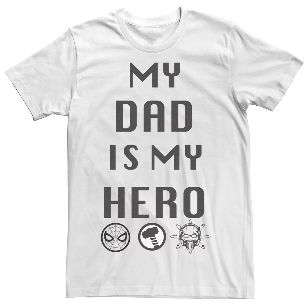 Men's Marvel Dad Is My Hero Graphic Tee