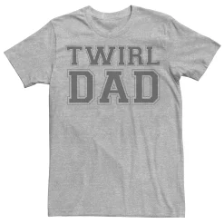 Men's Twirl Dad Simple Outlined Text Graphic Tee