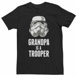 Men's Star Wars Stormtrooper Grandpa Is A Trooper Graphic Tee