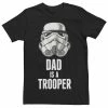 Men's Star Wars Stormtrooper Dad Is A Trooper Graphic Tee