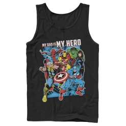 Men's Marvel Heroes My Dad My Hero Father's Day Tank Top