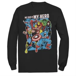 Men's Marvel Heroes My Dad My Hero Father's Day Tee