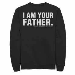 Men's Star Wars Father's Day I Am Your Father Text Movie Quote Sweatshirt