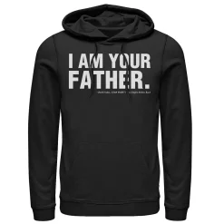 Men's Star Wars Father's Day I Am Your Father Text Movie Quote Hoodie