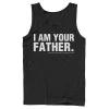 Men's Star Wars Father's Day I Am Your Father Text Movie Quote Tank