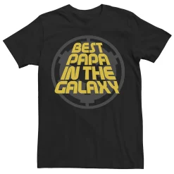 Men's Star Wars Rebel Logo Best Papa in the Galaxy Tee