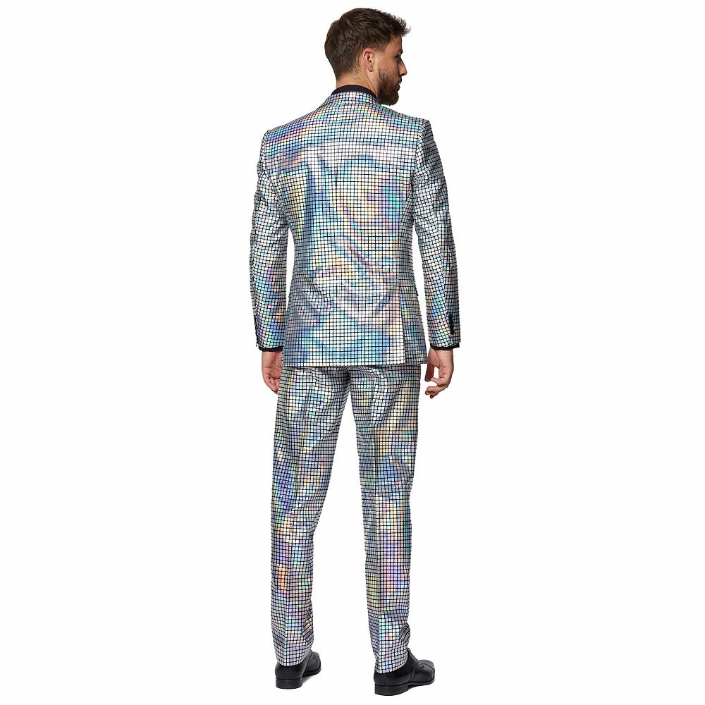 Men's OppoSuits Discoballer Slim-Fit Novelty Suit & Tie Set - Image 2