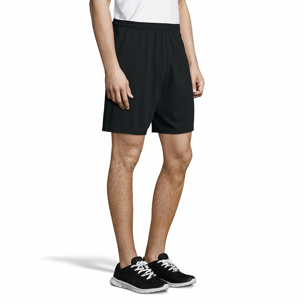 Men's Hanes® ComfortSoft Jersey Pocket Shorts - Image 7