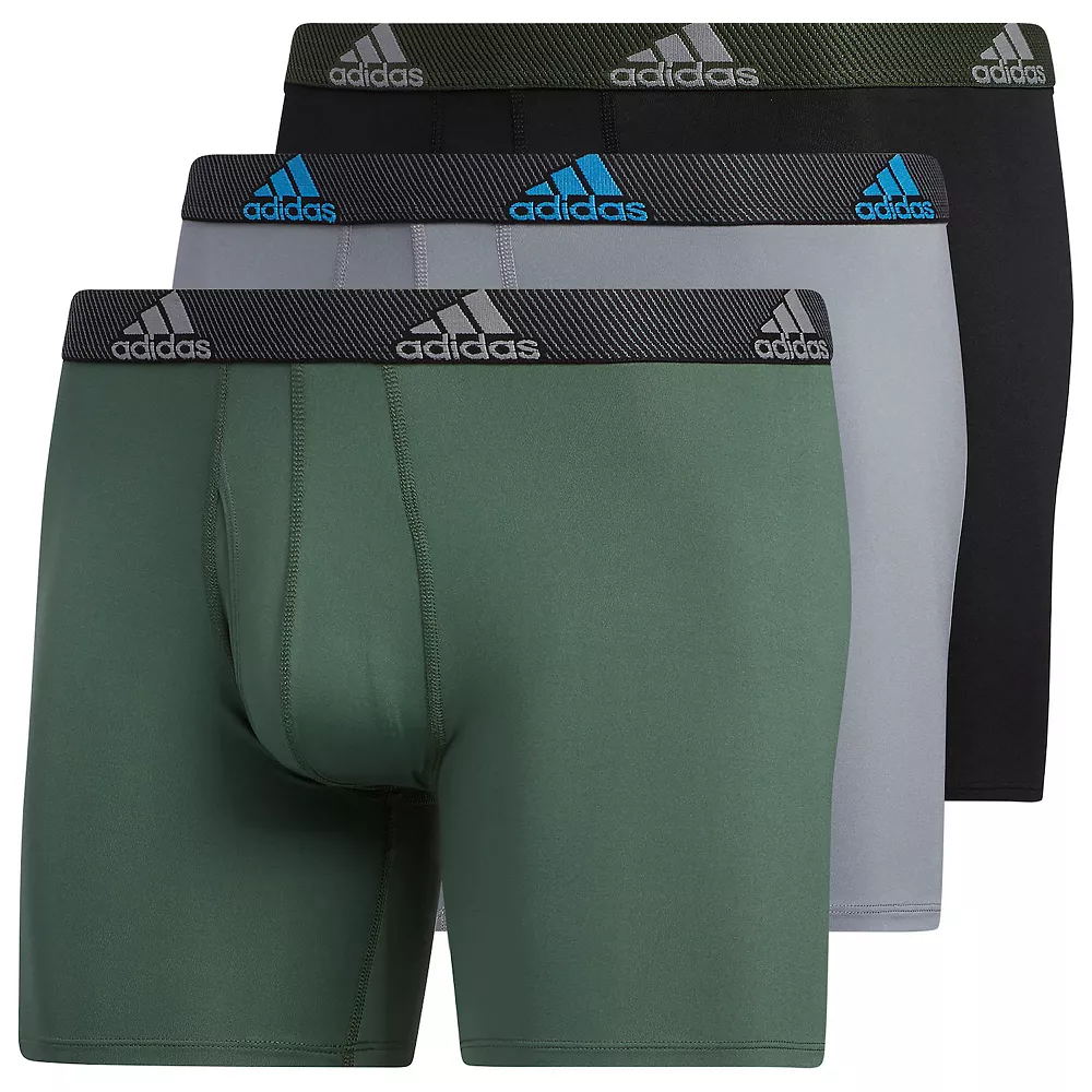 Men's adidas Performance 3-Pack Long Boxer Briefs - Image 7