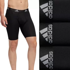 Men's adidas Performance 3-Pack Long Boxer Briefs