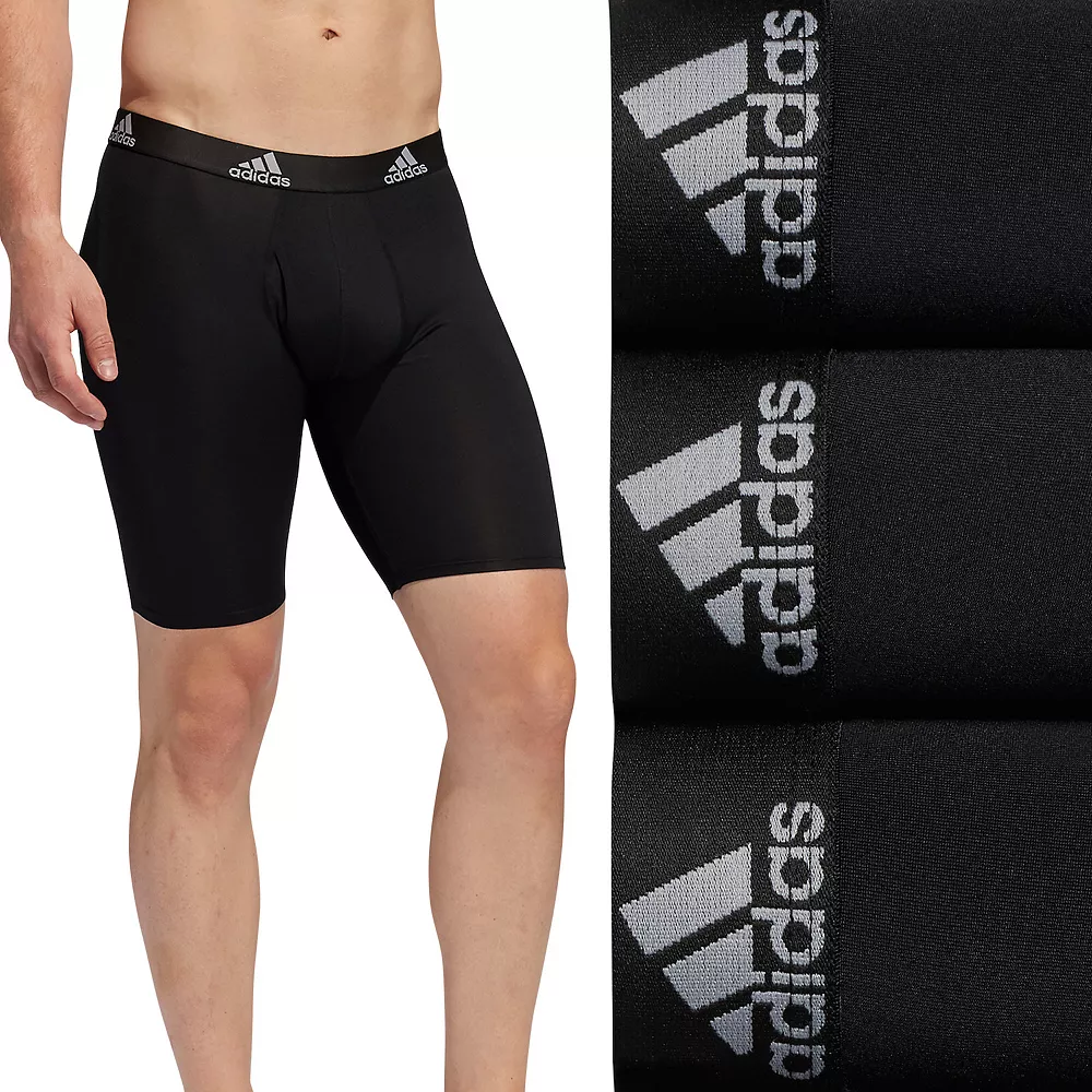 Men's adidas Performance 3-Pack Long Boxer Briefs