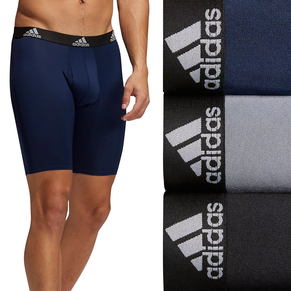 Men's adidas Performance 3-Pack Long Boxer Briefs - Image 3