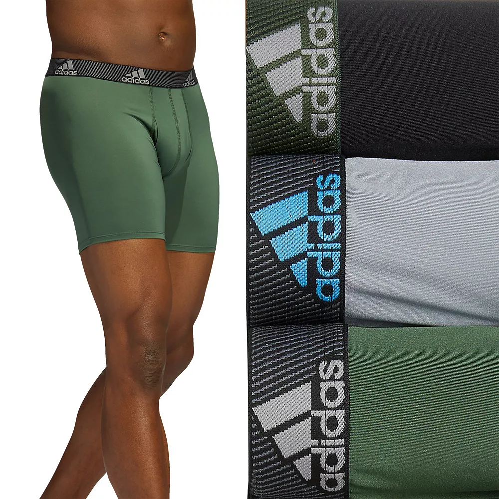 Men's adidas Performance 3-Pack Long Boxer Briefs - Image 4