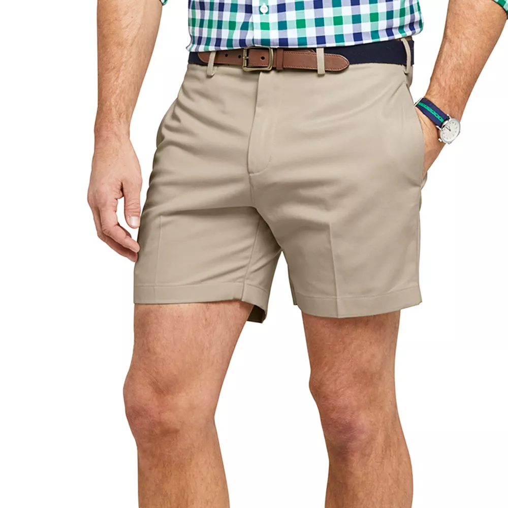 Men's Lands' End Classic-Fit 6-inch No-Iron Chino Shorts - Image 6
