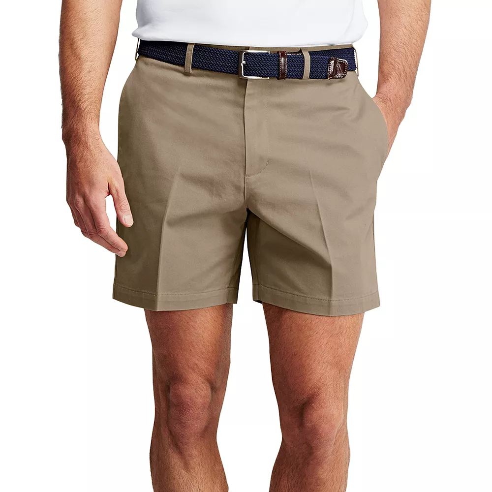 Men's Lands' End Classic-Fit 6-inch No-Iron Chino Shorts - Image 3