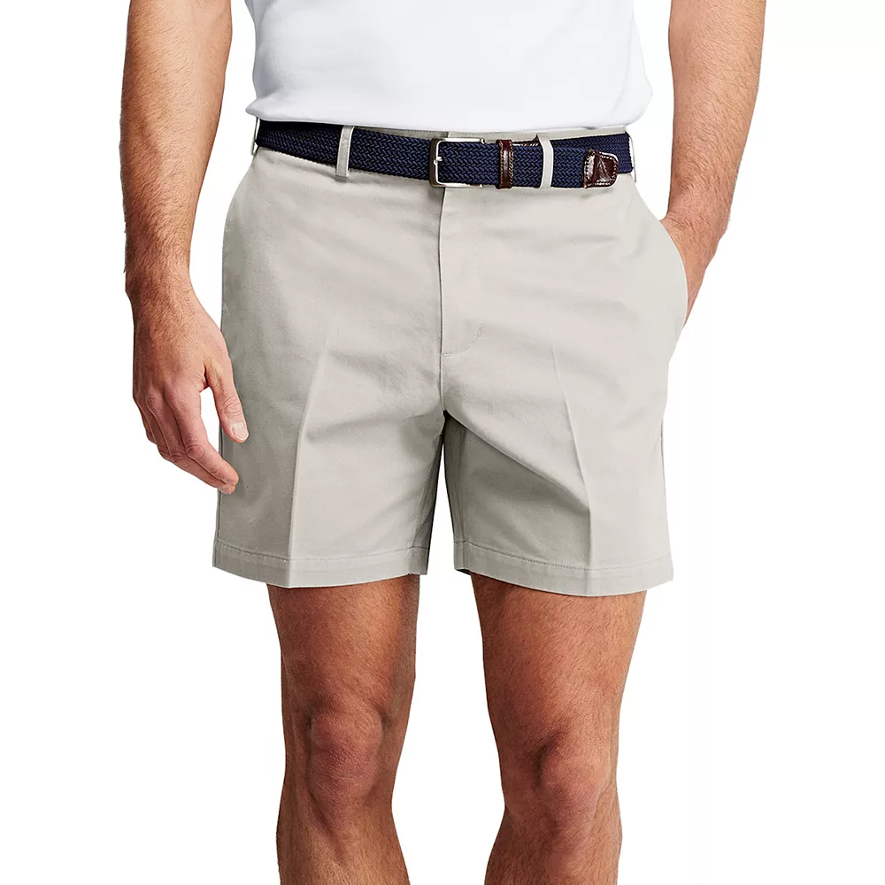 Men's Lands' End Classic-Fit 6-inch No-Iron Chino Shorts - Image 2
